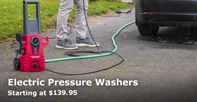 Save on Electric Pressure Washers