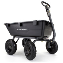 Gorilla Carts 1,200 Lb. Heavy Duty Poly Yard Dump Cart