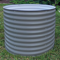 Vego Garden Extra Tall Round Metal Raised Garden Bed Kit 32 .in H