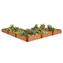 Frame It All L-Shaped Raised Garden Bed 
