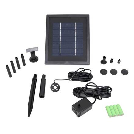 Sunnydaze Solar Pump And Panel Led Lift Fountain Kit With Battery