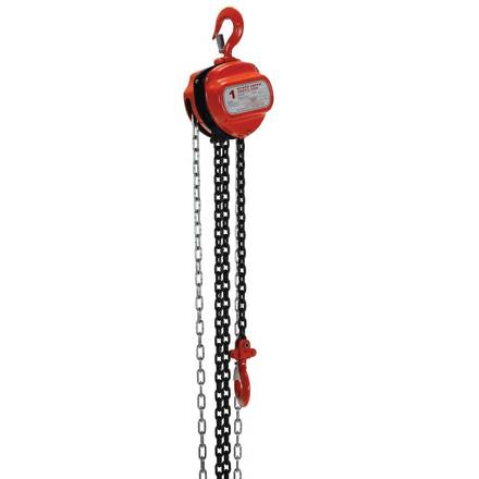 Vestil Steel Manual Chain Hoist 10 Ft. Lift