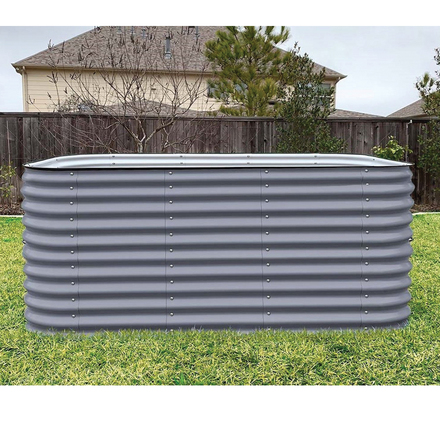 Vego Garden Extra Tall 9 In 1 Modular Metal Raised Garden Bed Kit 32 .in H