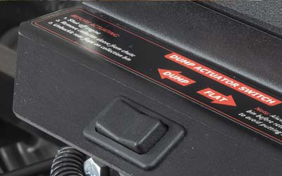 DR Leaf Vac unloads in seconds