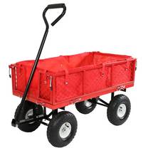 Sunnydaze Utility Cart 400Lb Capacity With  Liner