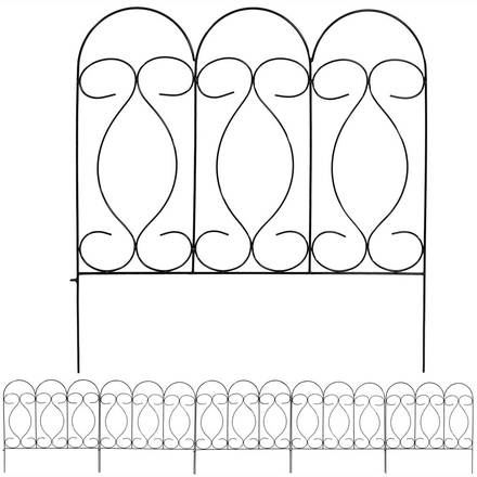 Sunnydaze Border Patio Walkway Fence Panels Roman Style